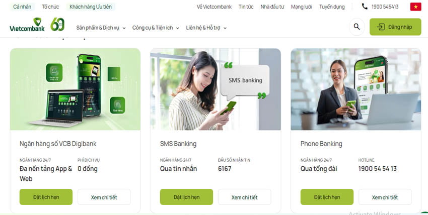 chứng minh tài chính vietcombank